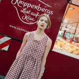 EDAM bow tie sleeveless linen dress