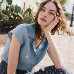 NOOSA collar linen shirt - notperfectlinen