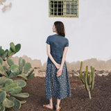 GETTY front snaps linen top - notperfectlinen