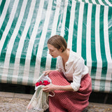 R: SION gathered linen skirt (Color: Cream; Size: S)