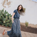 SION gathered linen skirt - notPERFECTLINEN