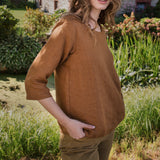 JANUARY loose linen top