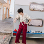 ELLA knot front button shirt linen - notperfectlinen