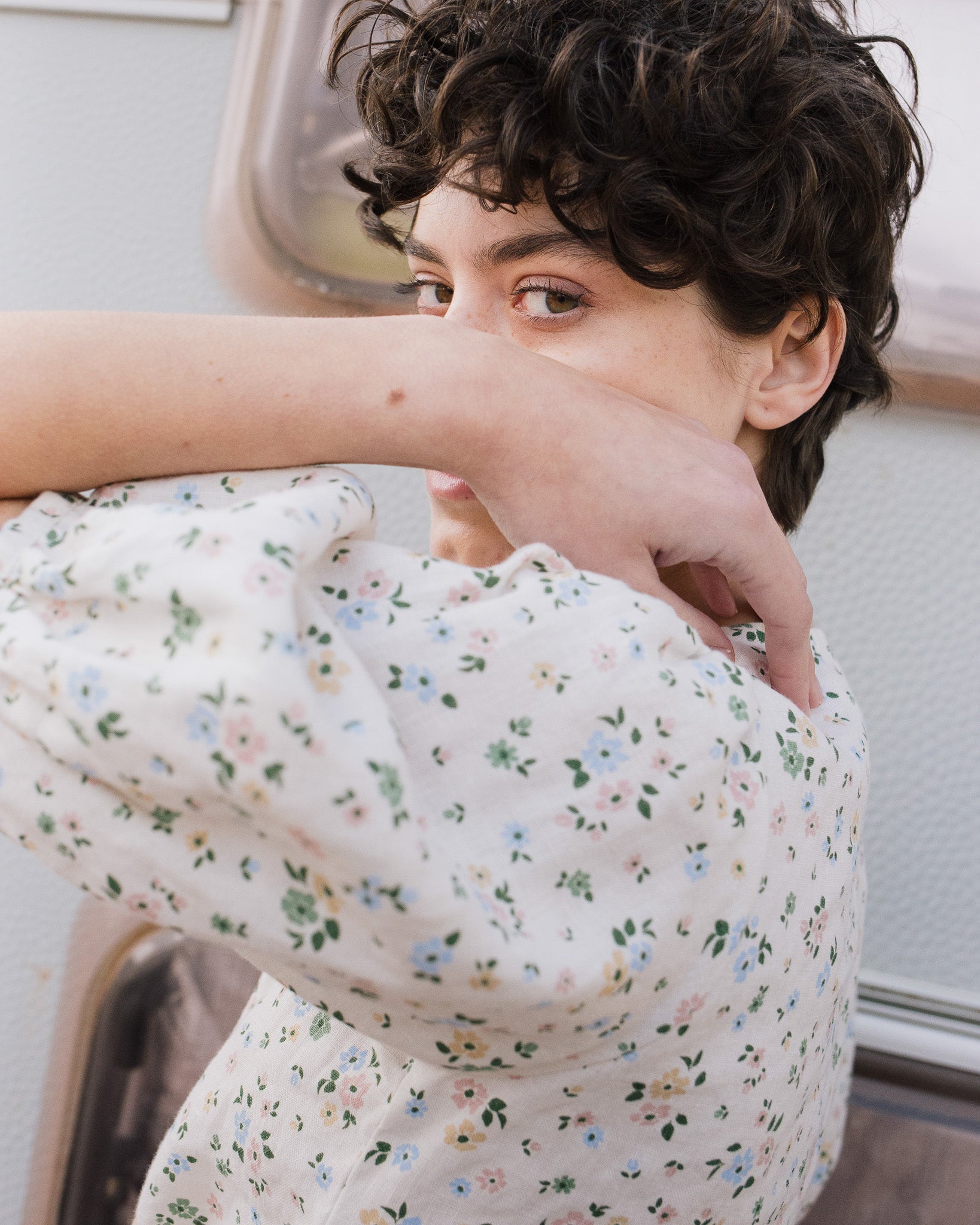 ELLA knot front button shirt linen - notperfectlinen