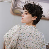 ELLA knot front button shirt linen - notperfectlinen