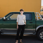 DAVOS fitted linen top - notperfectlinen