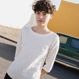 DAVOS fitted linen top - notperfectlinen