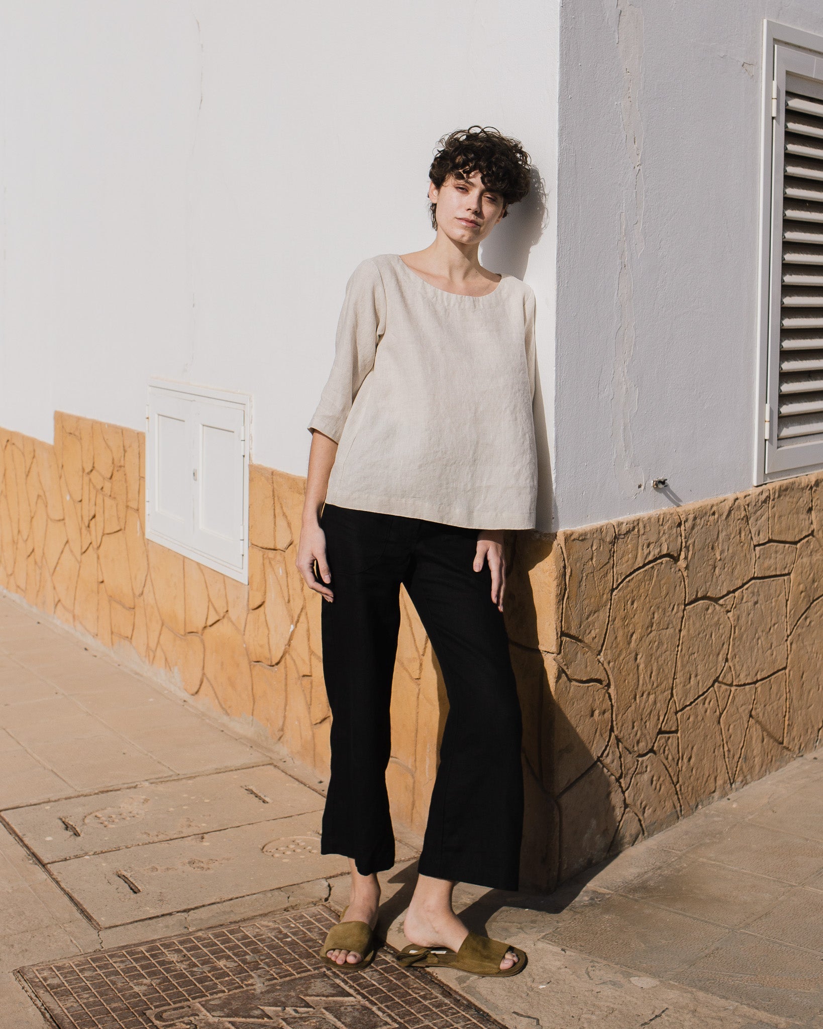 JANUARY loose linen top - notperfectlinen