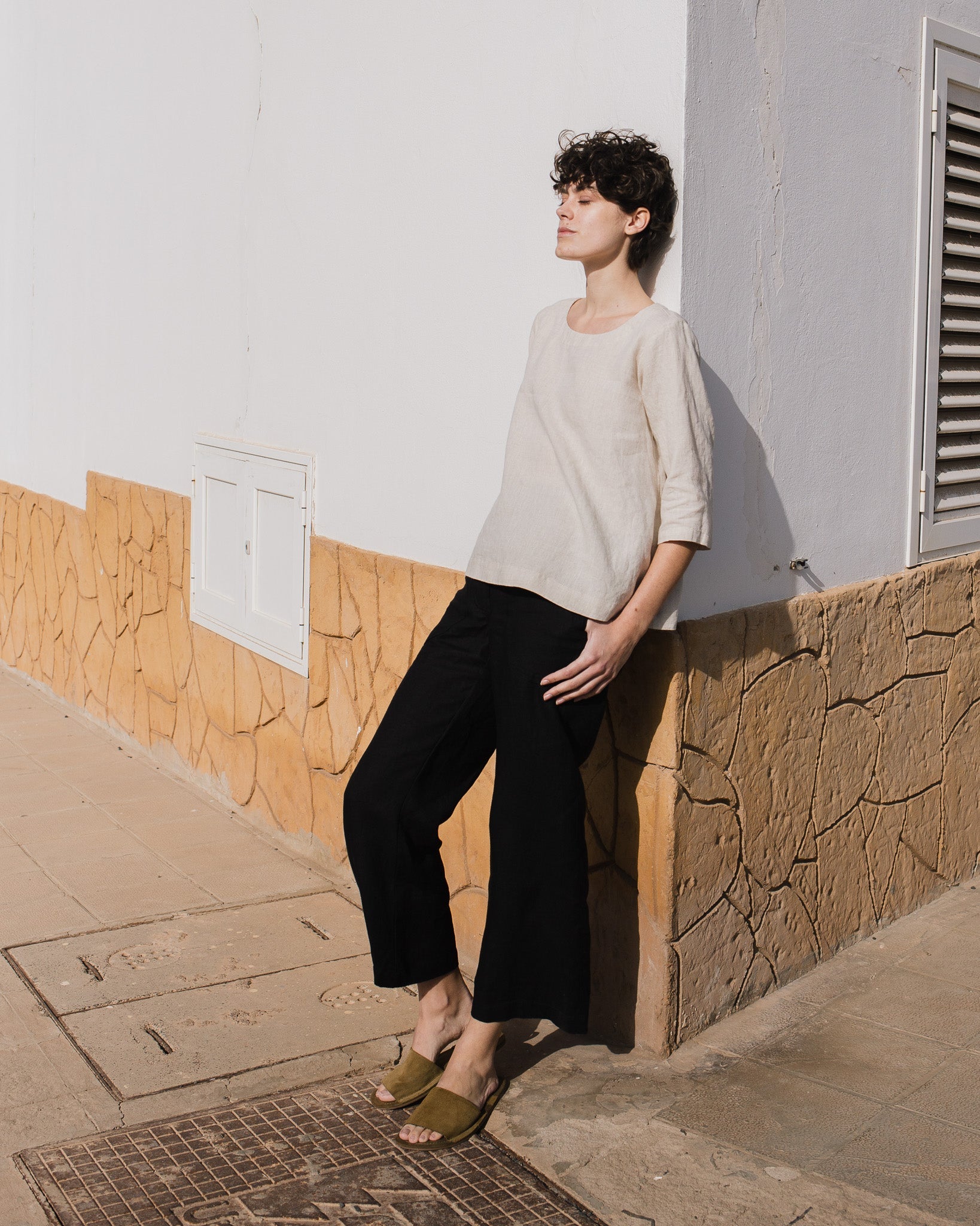 JANUARY loose linen top - notperfectlinen