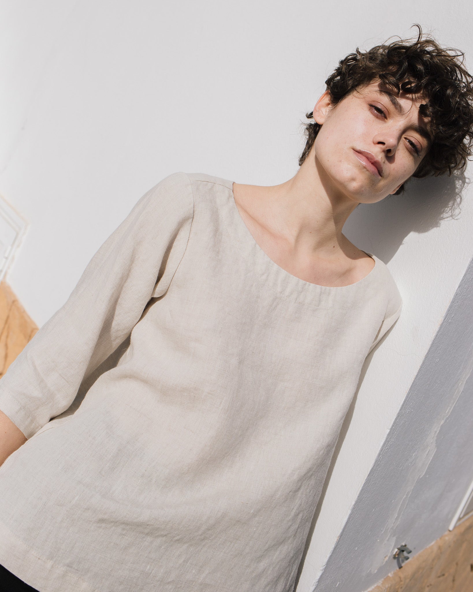 JANUARY loose linen top - notperfectlinen