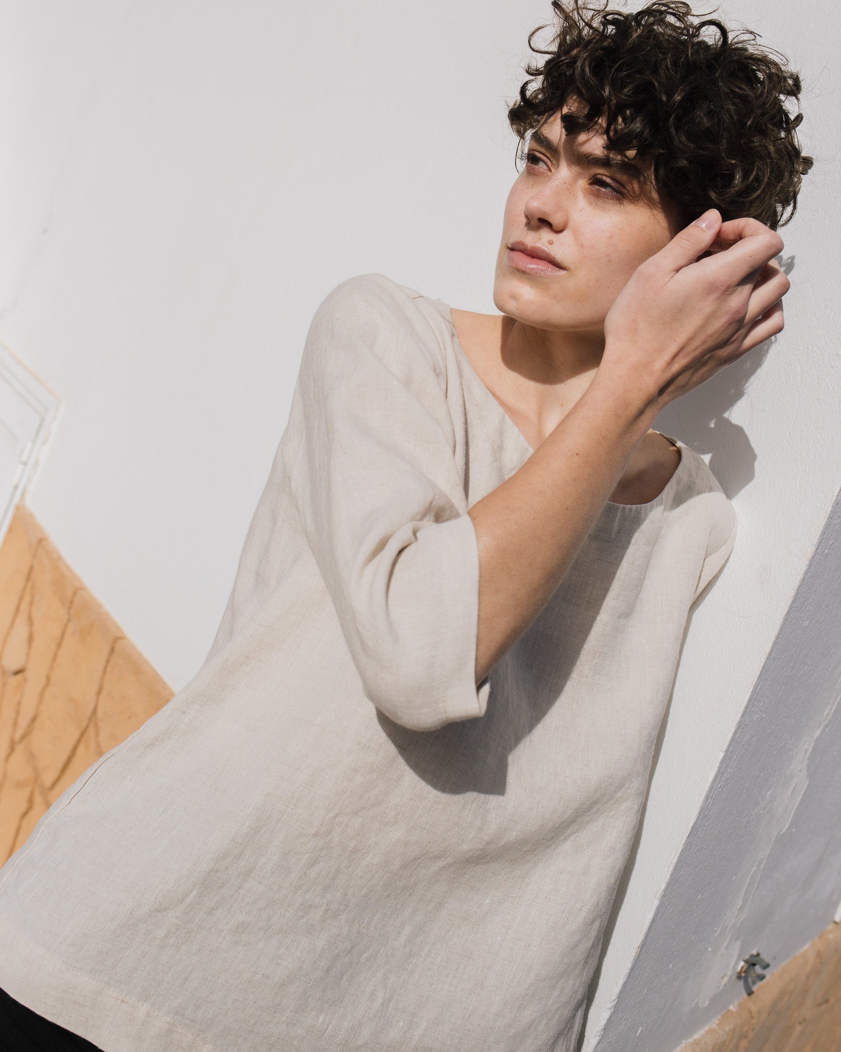 JANUARY loose linen top - notperfectlinen