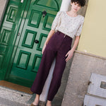 SARAH fit and flare pants - notPERFECTLINEN