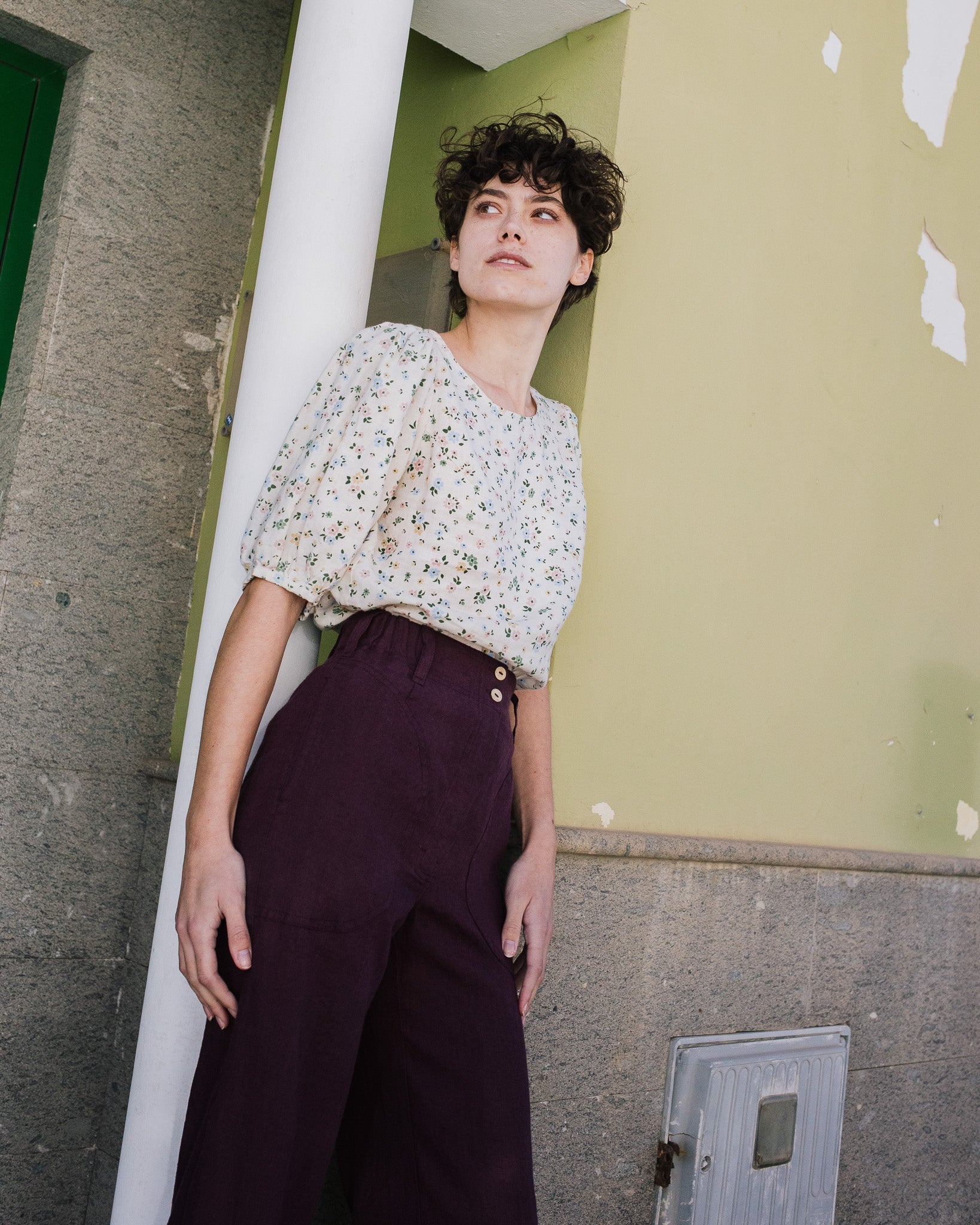 SARAH fit and flare pants - notPERFECTLINEN