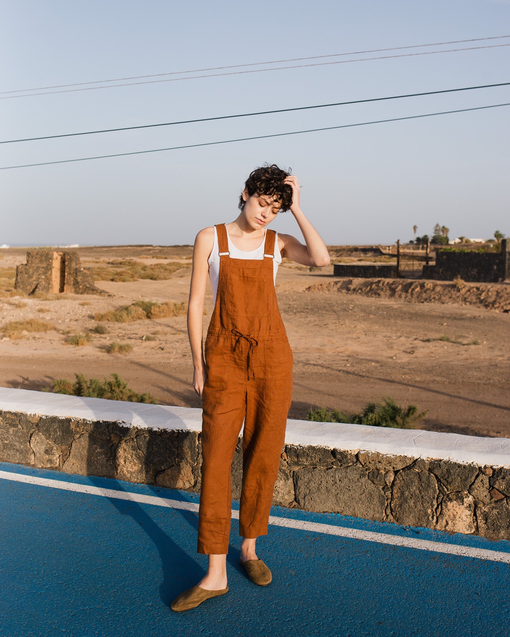 EVEREST linen jumpsuit - notperfectlinen