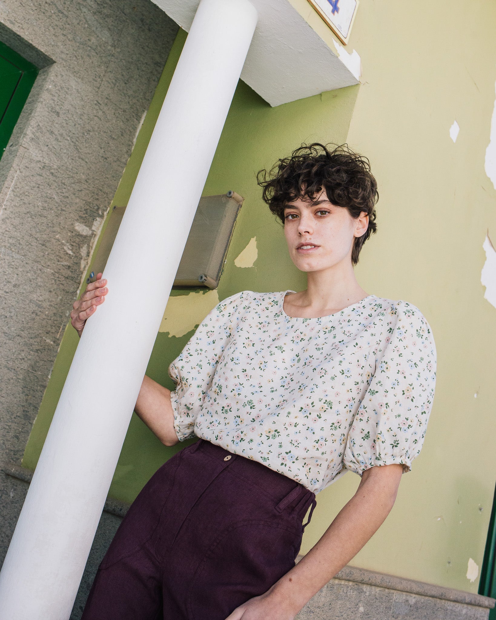 SARAH fit and flare pants - notPERFECTLINEN