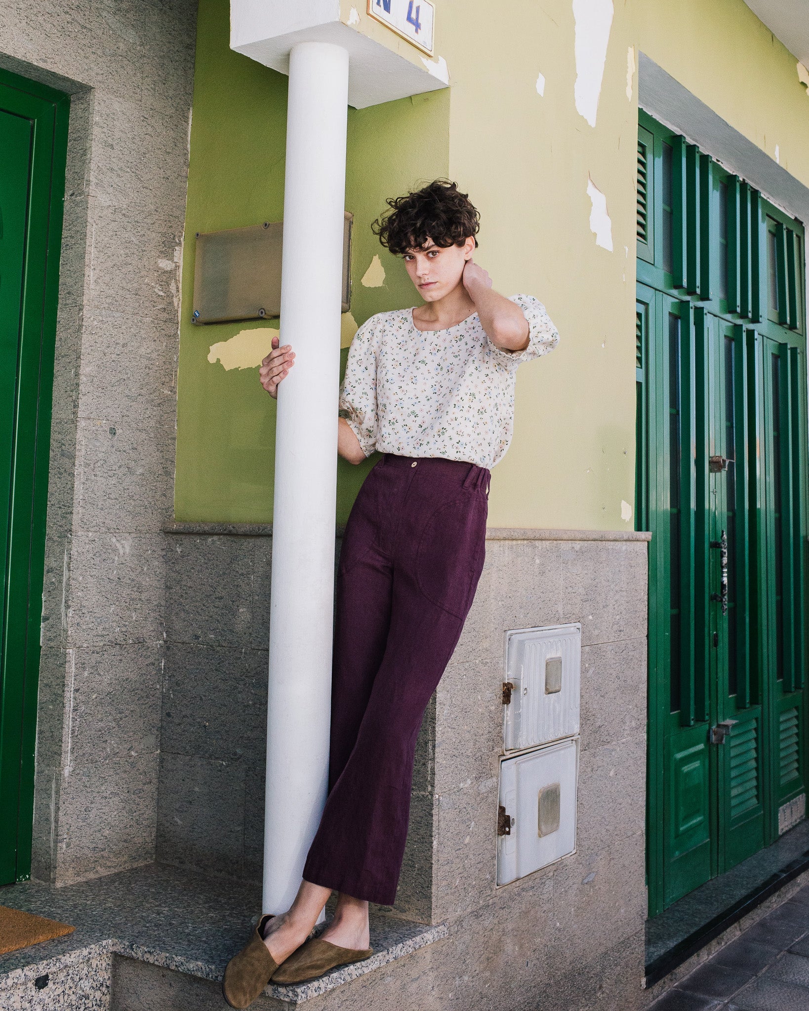 SARAH fit and flare pants - notPERFECTLINEN