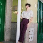 CARMEL puff sleeve linen top - notperfectlinen