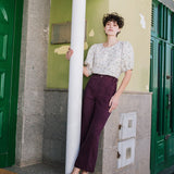 CARMEL puff sleeve linen top - notperfectlinen