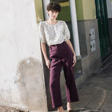 SARAH fit and flare pants - notPERFECTLINEN