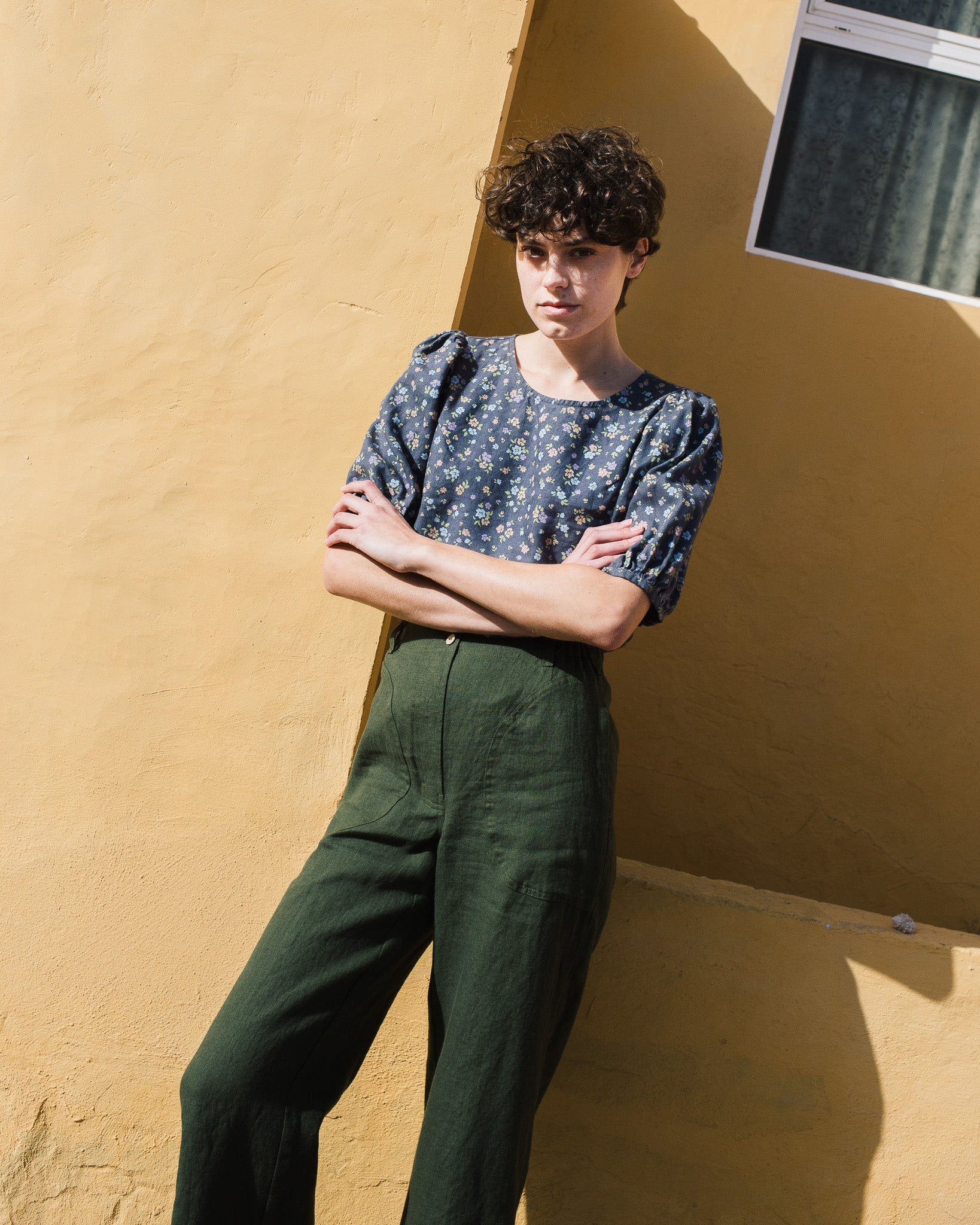 SARAH fit and flare pants - notPERFECTLINEN