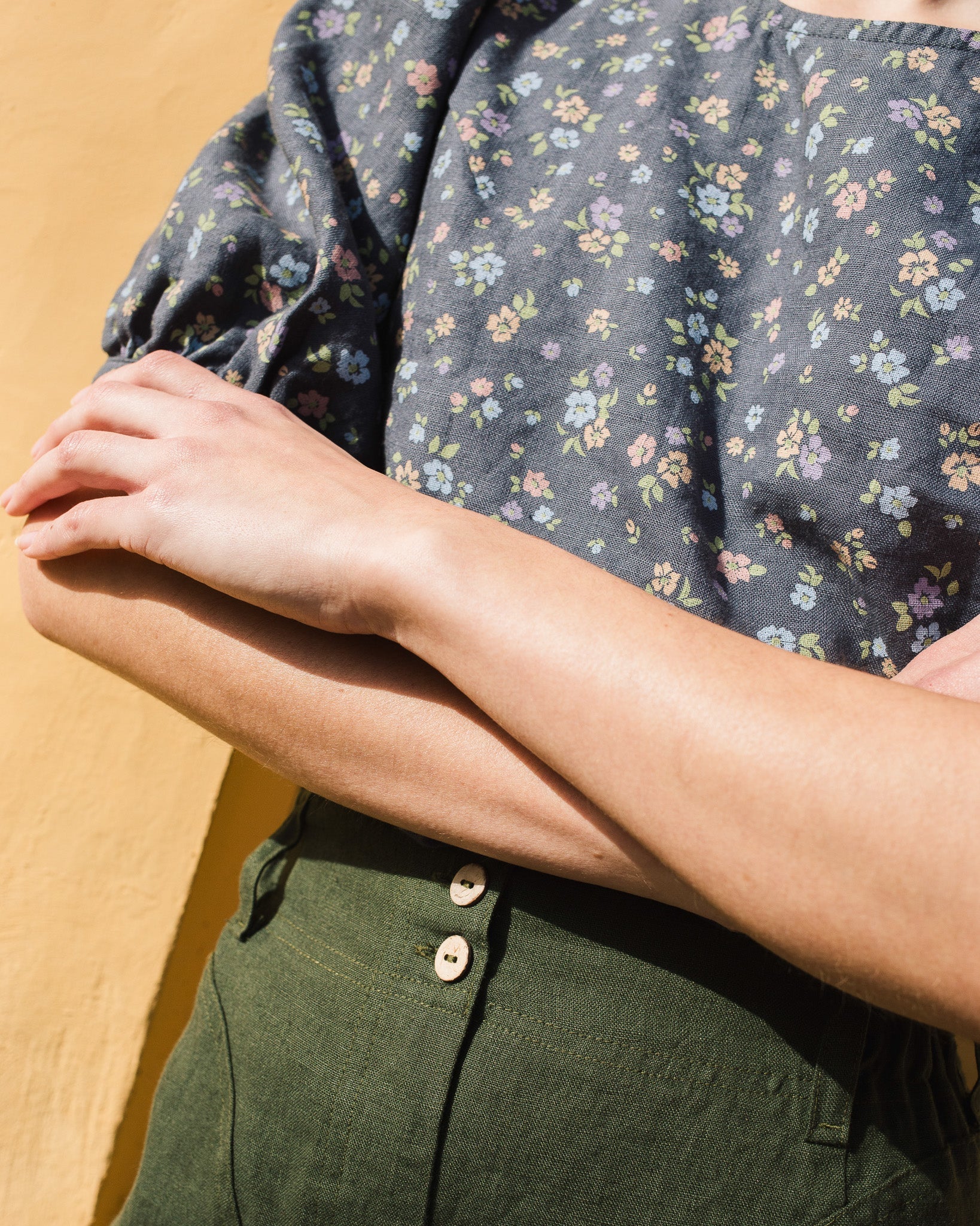 SARAH fit and flare pants - notPERFECTLINEN