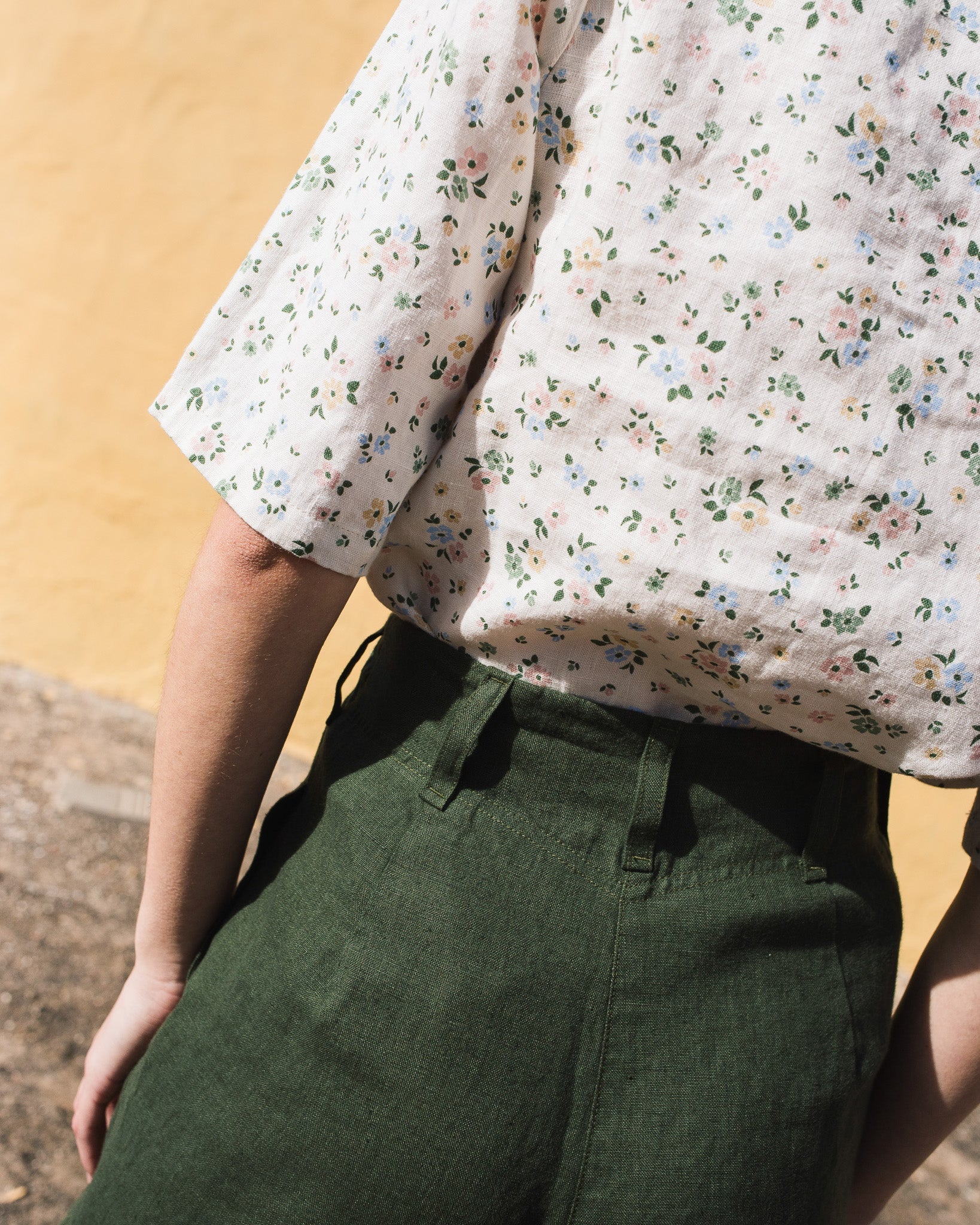 SARAH fit and flare pants - notPERFECTLINEN