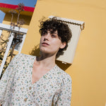 ISLA elbow sleeve top linen - notperfectlinen