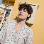 ISLA elbow sleeve top linen - notperfectlinen