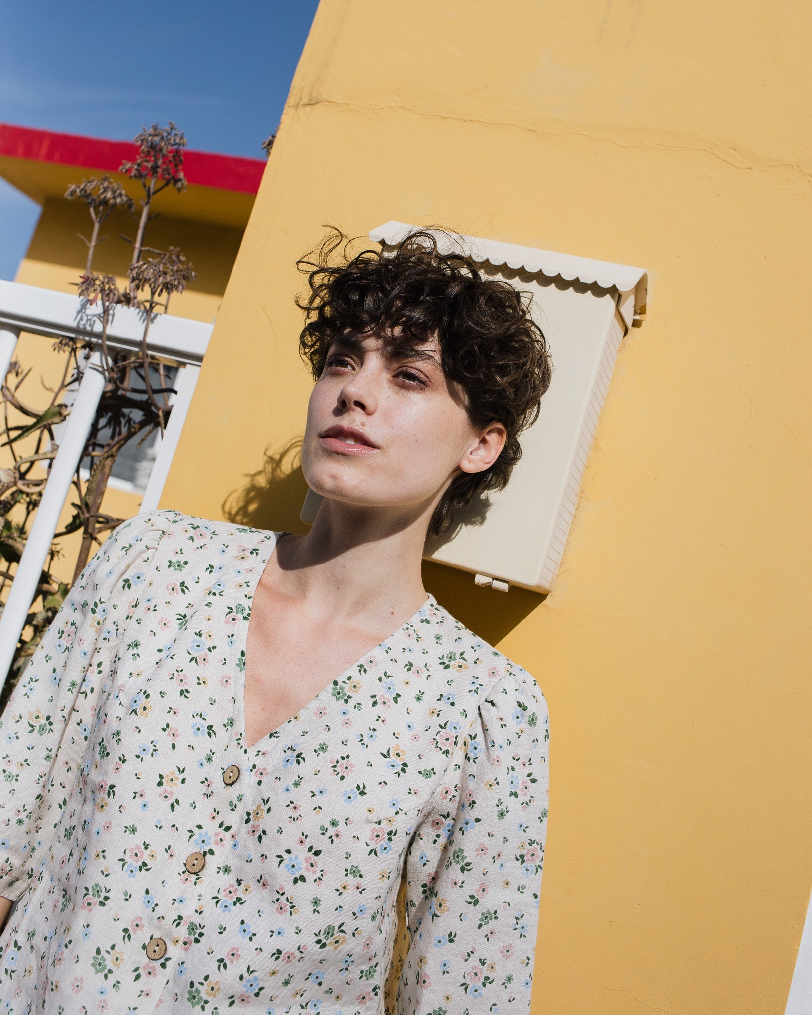 ISLA elbow sleeve top linen - notperfectlinen