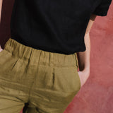 YAMBA cropped linen pants - notPERFECTLINEN