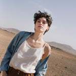 LIVORNO-2 oversized linen collar shirt - notperfectlinen