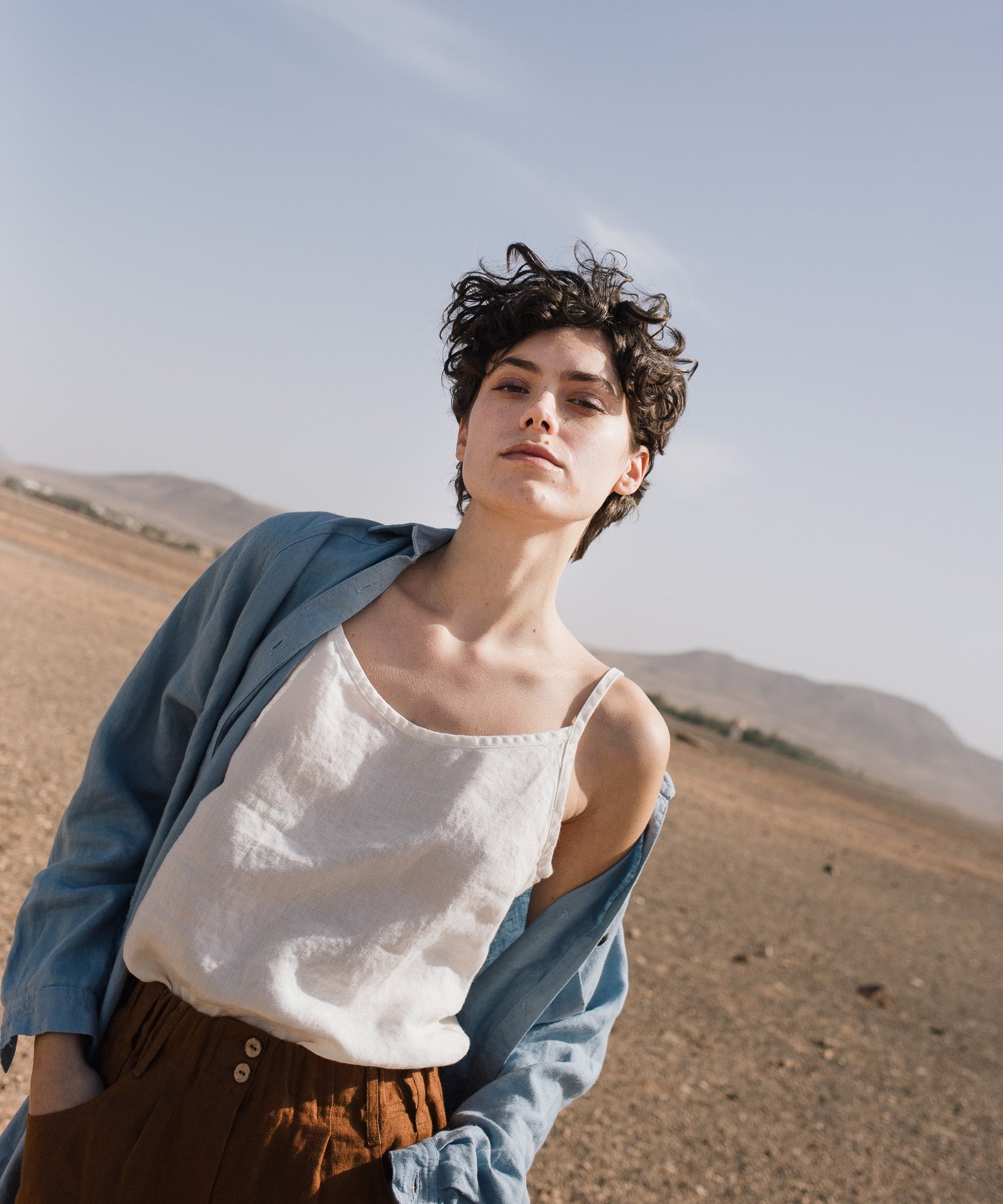 RIMINI cami linen top - notPERFECTLINEN