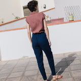 DOOLIN high-waisted linen pants