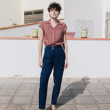 DOOLIN high-waisted linen pants - notperfectlinen
