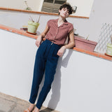 DOOLIN high-waisted linen pants - notperfectlinen
