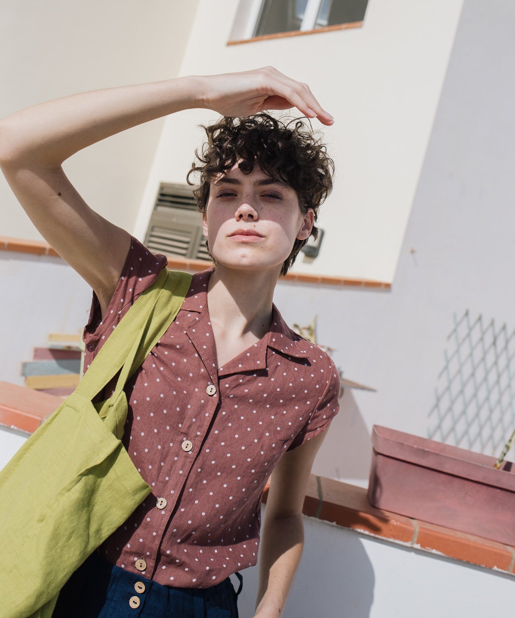 NOOSA collar linen shirt - notperfectlinen