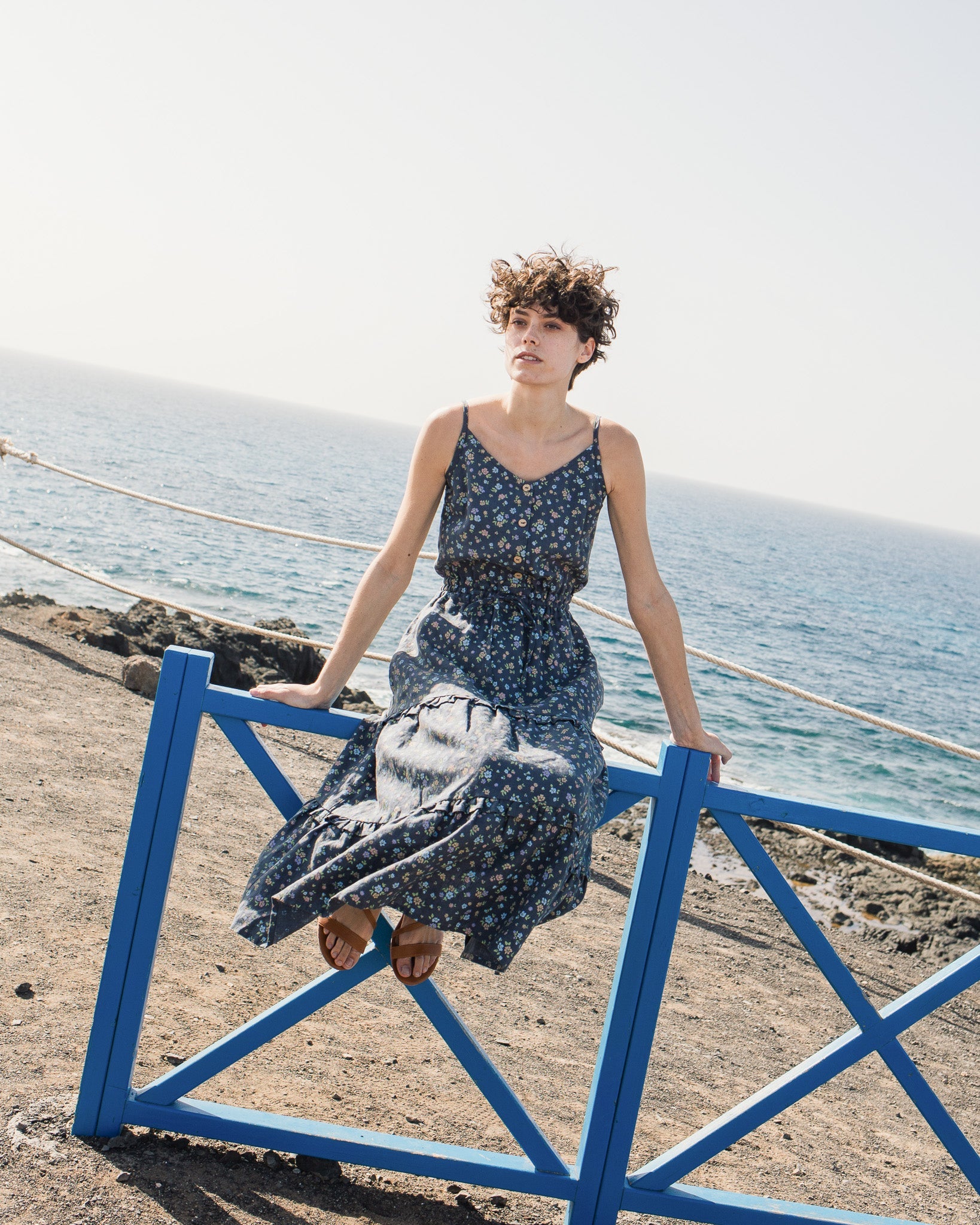 JULIETTE tiered slip linen dress - notperfectlinen