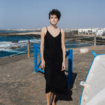 LANGLEY-2 maxi slip linen dress - notperfectlinen