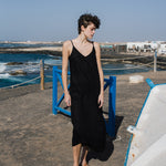 LANGLEY-2 maxi slip linen dress - notperfectlinen