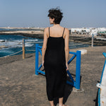 LANGLEY-2 maxi slip linen dress - notperfectlinen