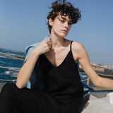 LANGLEY-2 maxi slip linen dress - notperfectlinen