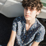 GETTY front snaps linen top - notperfectlinen