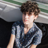 GETTY front snaps linen top - notperfectlinen