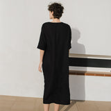 SEUL maxi linen tunic - notPERFECTLINEN