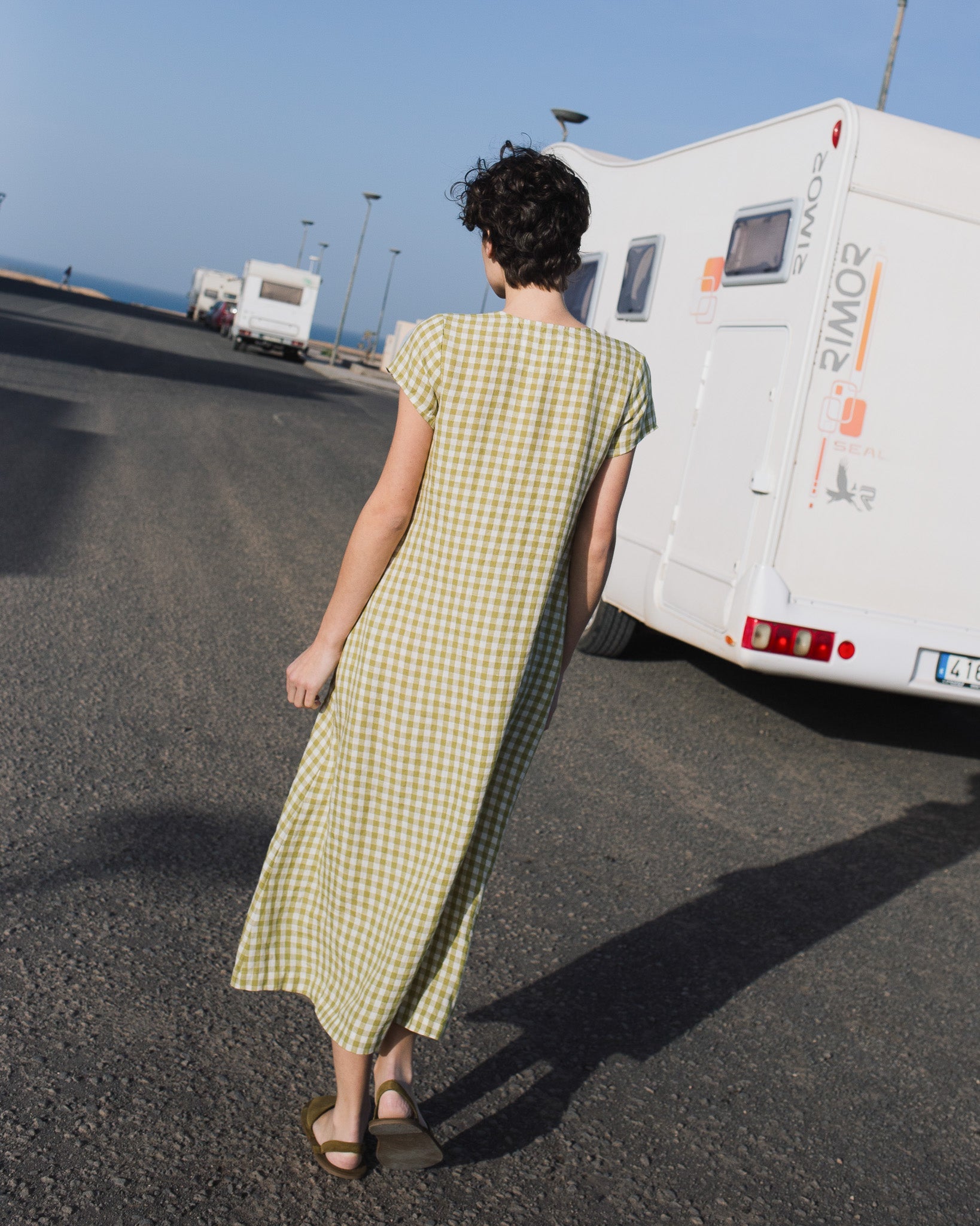 CHORA maxi button-down linen dress - notperfectlinen
