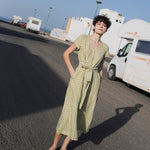 CHORA maxi button-down linen dress - notperfectlinen
