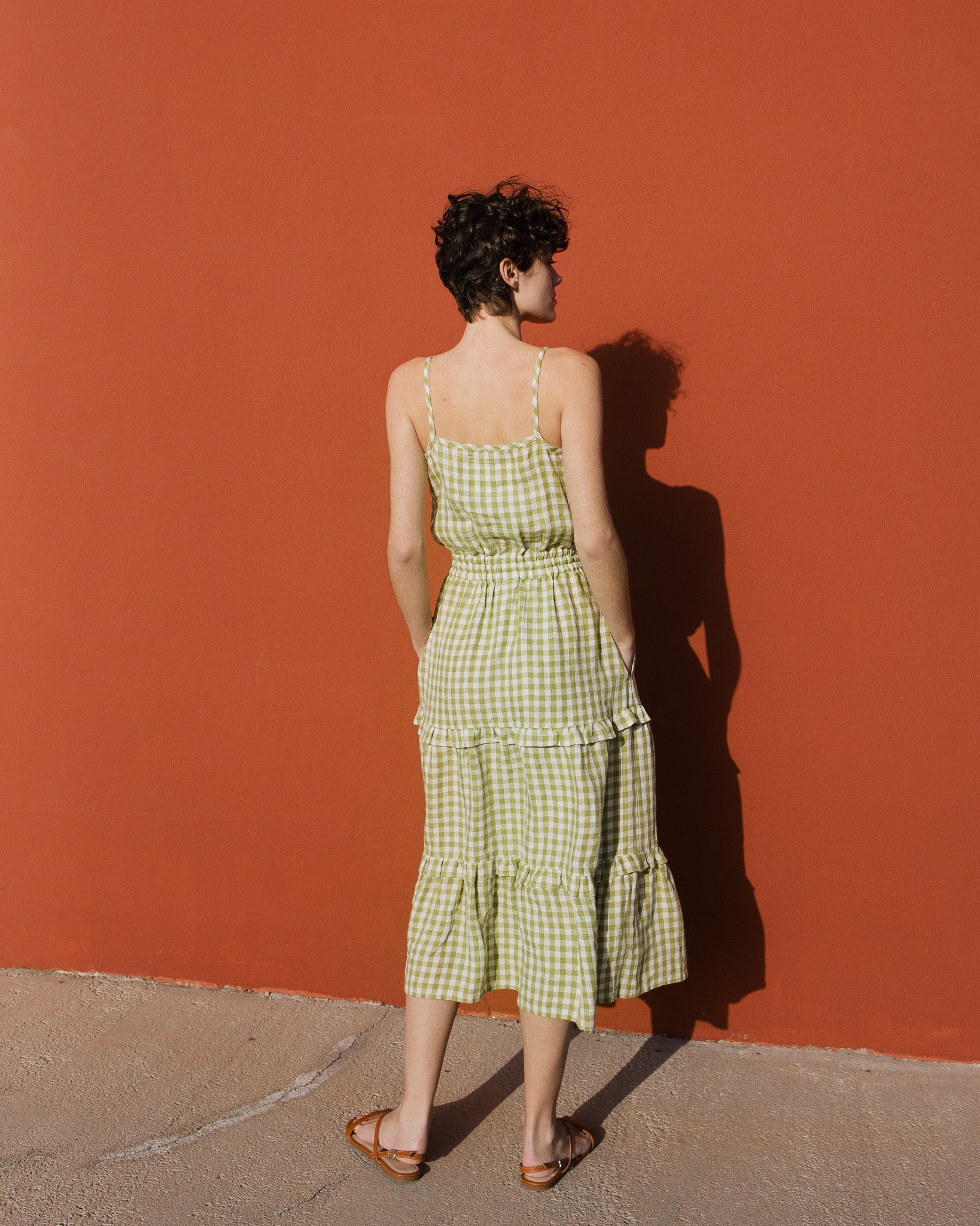 JULIETTE tiered slip linen dress - notperfectlinen