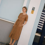 ASTORIA drawstring linen dress