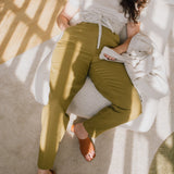 DOOLIN high-waisted linen pants - notperfectlinen