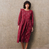 LEILA tiered linen dress